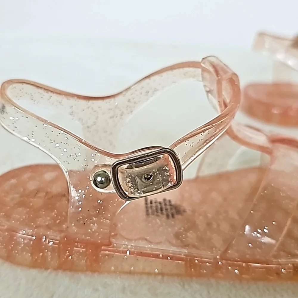 OLD NAVY | Pink Glitter Jelly Sandals